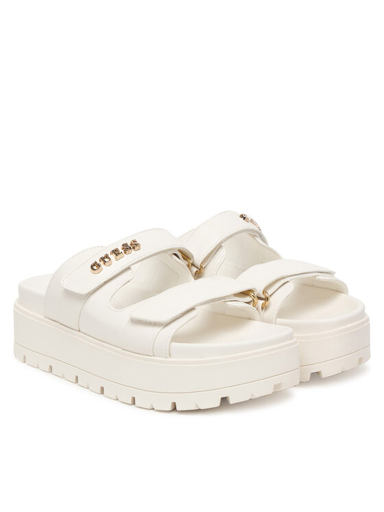 Guess Шльопанці Guess FLJFAX ELE03 Écru