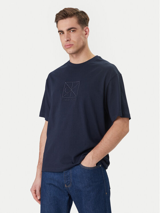 Calvin Klein Calvin Klein Camiseta Emblem Graphic LV14RF817G Azul marino Regular Fit