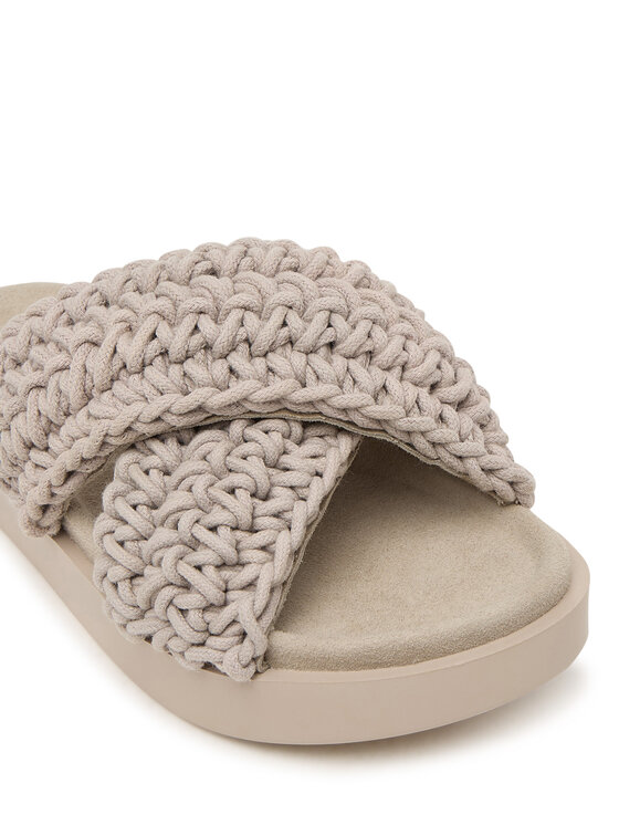 Inuikii Шльопанці Inuikii Woven 1004.003.0062 Світло-сірий
