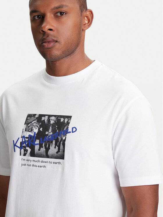 KARL LAGERFELD KARL LAGERFELD T-shirt 755143 553225 Bianco Regular Fit