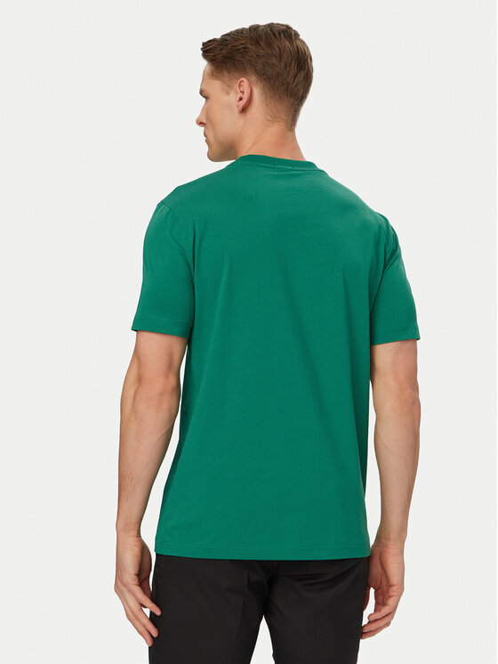 BOSS BOSS Camiseta 50506373 Verde Regular Fit