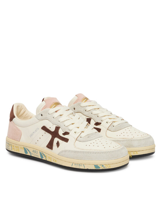 Premiata Сникърси Premiata Bsktclad Bskt Clayd Var 8284 Екрю