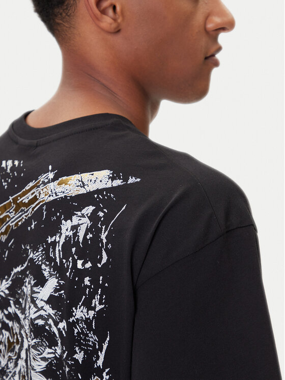 Plein Sport Plein Sport Póló FAEC MTK8368 STE001N Fekete Loose Fit
