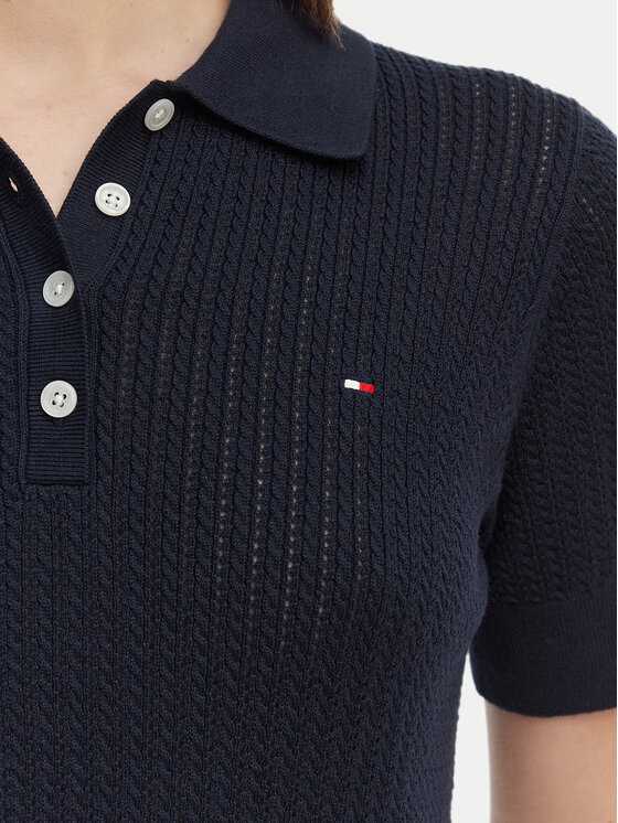 Tommy Hilfiger Tommy Hilfiger Polo WW0WW49362 Blu scuro Slim Fit