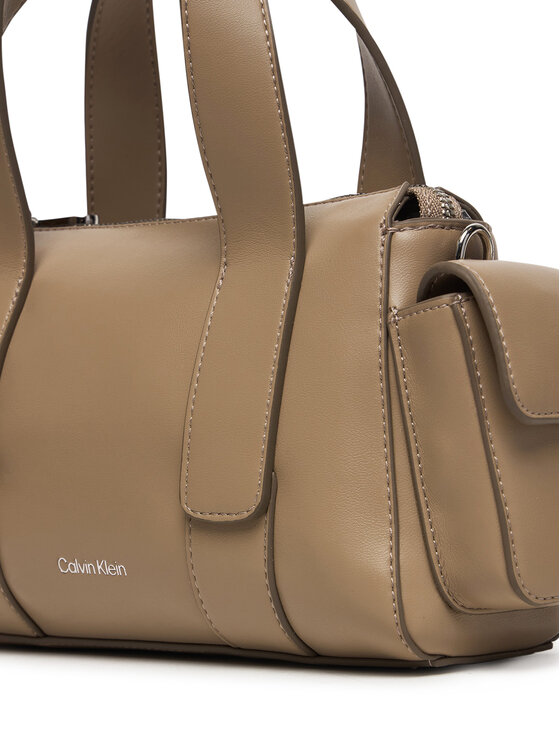Calvin Klein Borsetta Calvin Klein Webbing Strap Pocket Bag LV04F3291G Beige