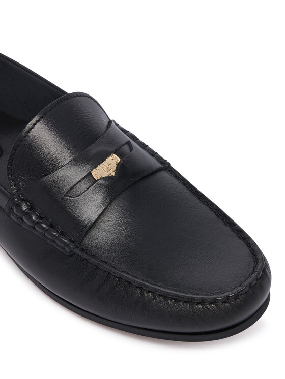 Tommy Hilfiger Čevlji brez vezalk Tommy Hilfiger Coin Classic Loafer Pods FW0FW09499 Črna