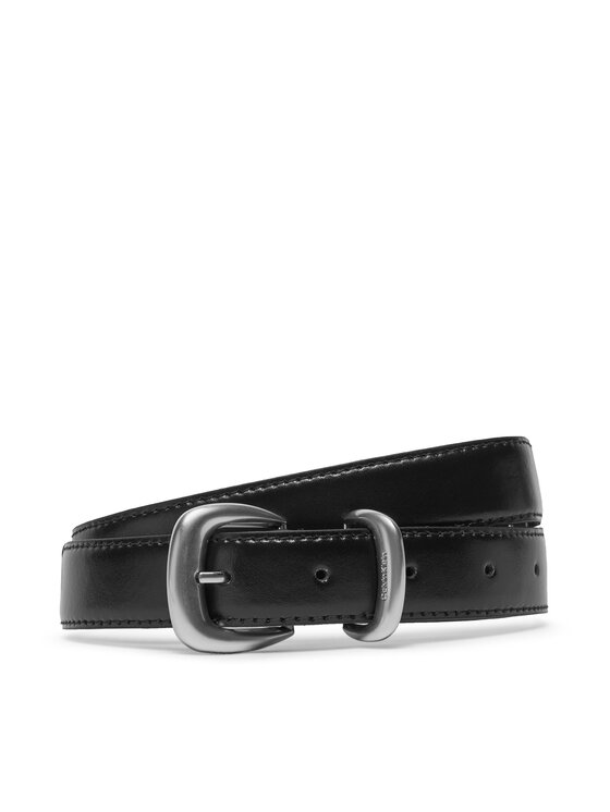 Calvin Klein Dámsky opasok Calvin Klein Sarah 2 Piece Logo Buckle Belt 25Mm LV04K7012G Čierna