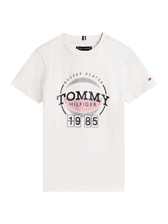 Tommy Hilfiger Tommy Hilfiger Camiseta Basketball Graphic KB0KB10277 M Gris claro Regular Fit