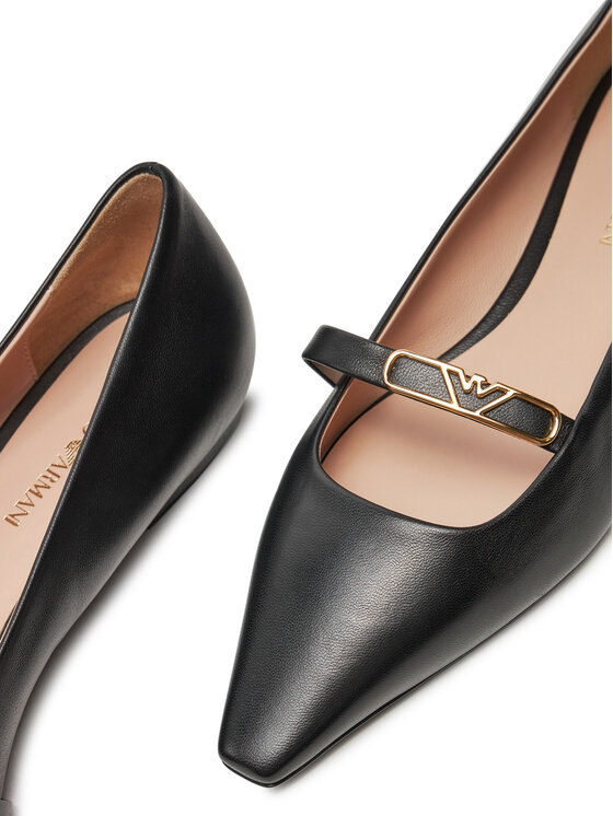Emporio Armani Балетки Emporio Armani X3D295 XF271 00002 Чорний