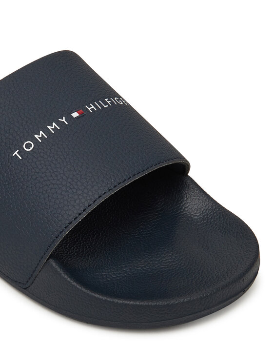 Tommy Hilfiger Nazouváky Tommy Hilfiger Hilifger Nyc Pool Slide FM0FM05432 Tmavomodrá