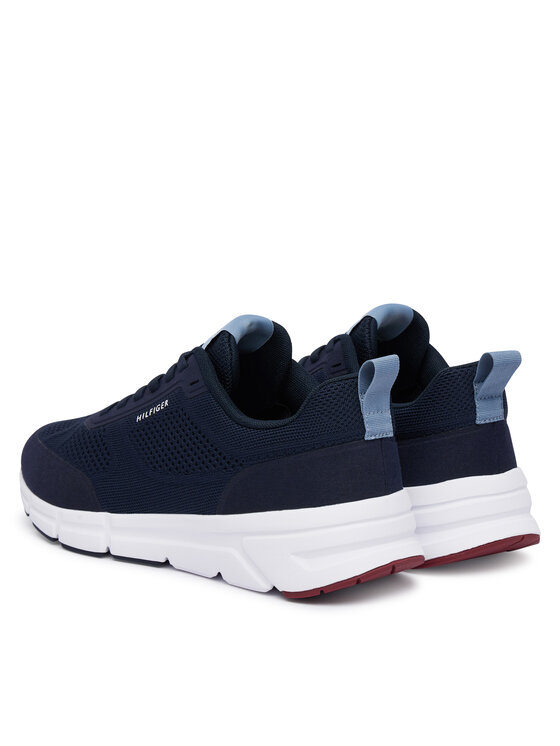 Tommy Hilfiger Αθλητικά Tommy Hilfiger Light Knitted Hilfiger Runner FM0FM06010 Σκούρο μπλε