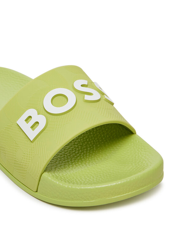 BOSS Klapki BOSS J51643 M Zielony