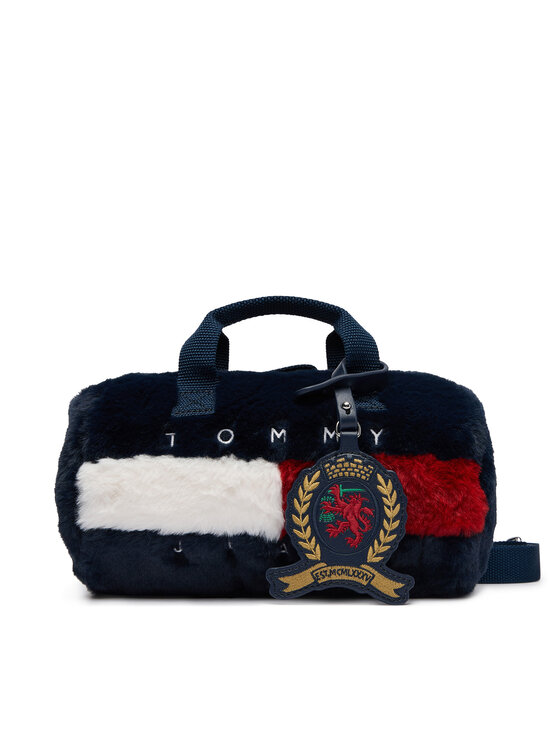 Tommy Jeans Kabelka Tommy Jeans Tjw Archive Fur Micro Duffle AW0AW19080 Tmavomodrá