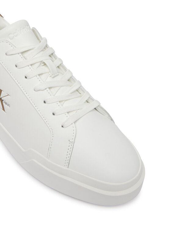 Calvin Klein Zapatillas Calvin Klein Chunky Cupsole Laceup Lth YM0YM01344 Blanco
