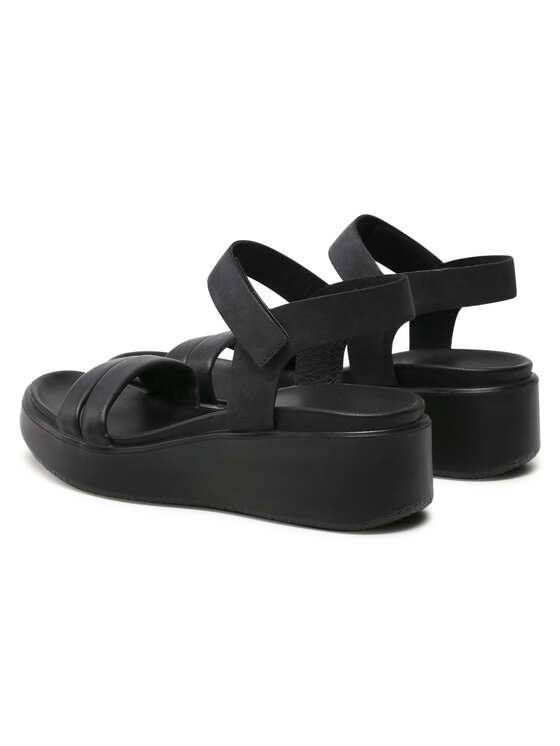 ECCO Sandały ECCO Flowt Wedge Lx W 27330351052 Czarny