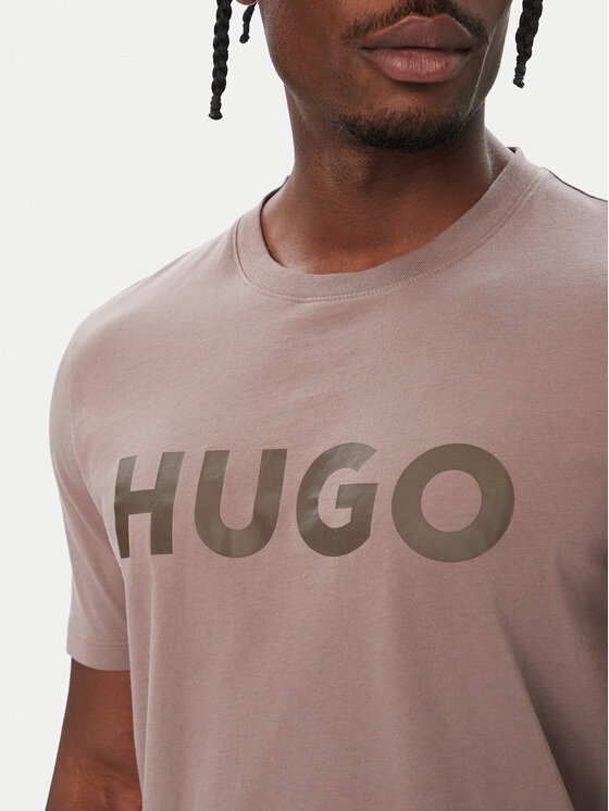 HUGO HUGO Camiseta Dulivio 50467556 Marrón Regular Fit