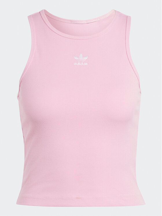 adidas adidas Bluza Adicolor Essentials Rib Tank Top IB9108 Roza Slim Fit