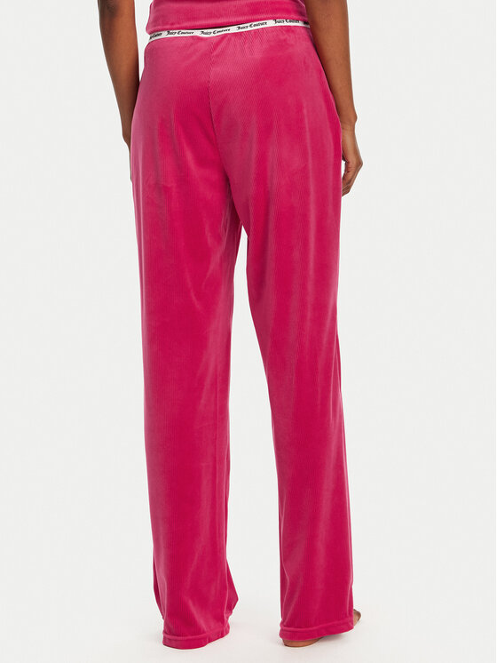 Juicy Couture Juicy Couture Spodnji del pižame Vicky JCLAS125504 Roza Flare Fit