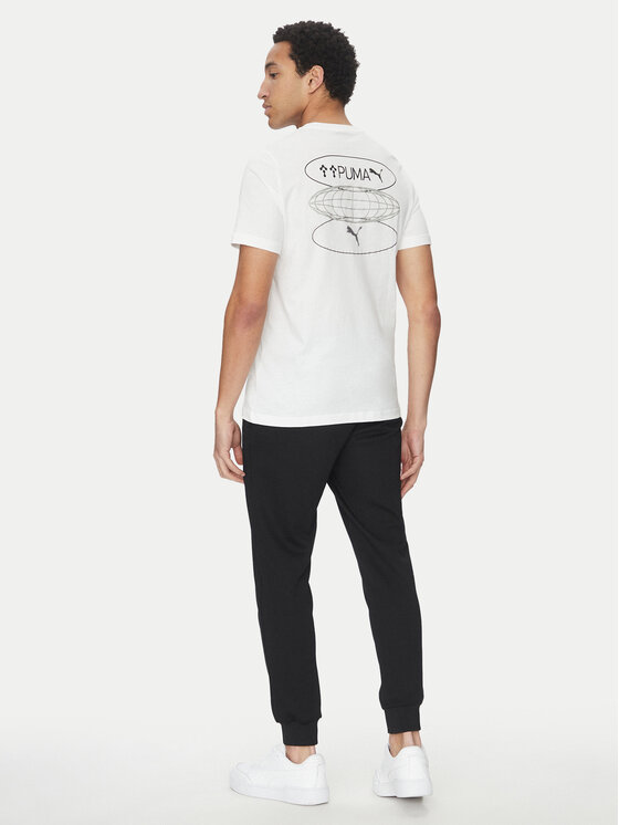 Puma Puma Футболка Graphics 3 Circles 684834 Білий Regular Fit