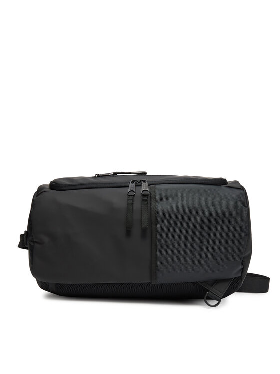 Tommy Jeans Раница Tommy Jeans Tjm Elevated Pu Multi Backpack AM0AM13407 Черен