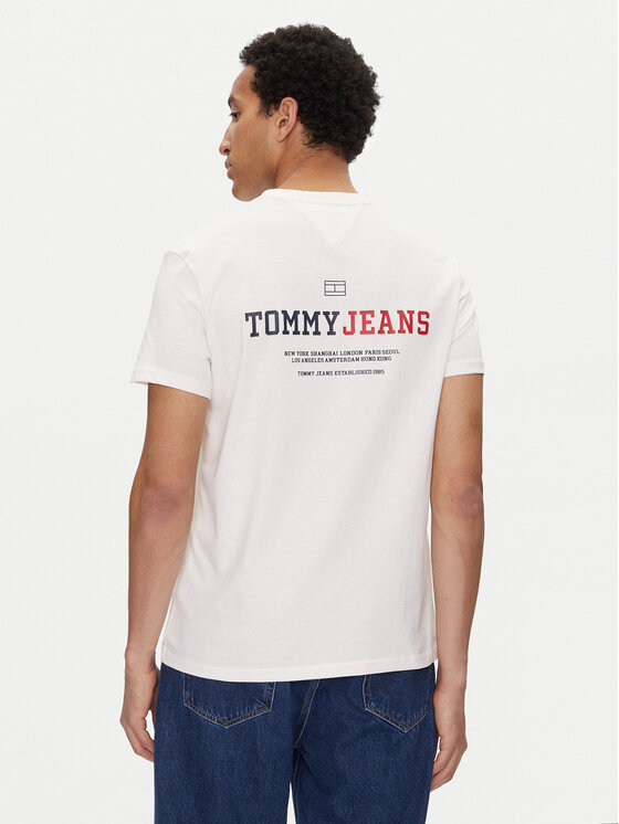 Tommy Jeans Tommy Jeans T-shirt Dna Graphic DM0DM20815 Bianco Regular Fit