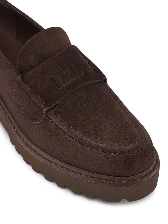 Max Mara лоуфъри с дебела подметка Max Mara Mxaafelio 2624526032600 Тъмнокафяв
