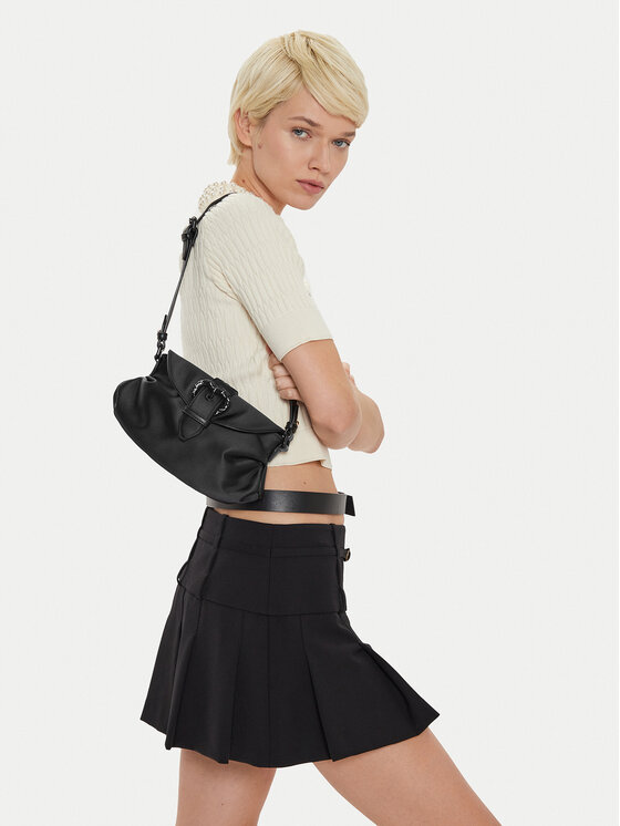 PINKO Borsetta PINKO Jolene Shoulder Mini AI 24-25 PLTT 102802 A20E Nero