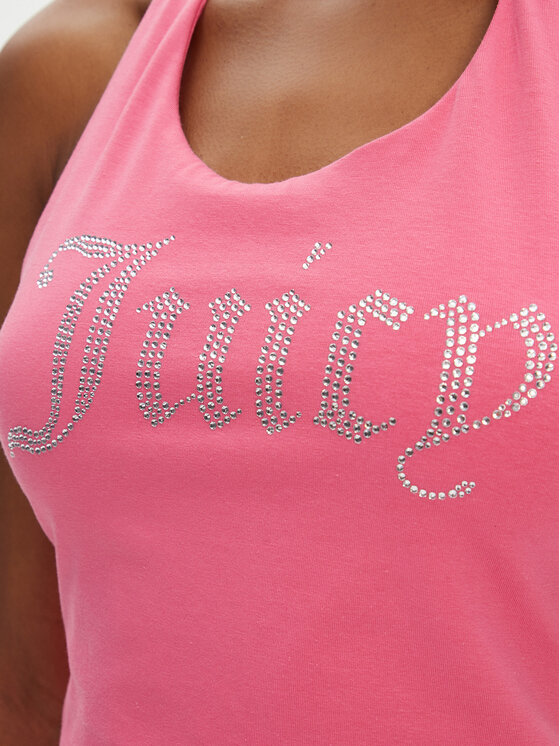 Juicy Couture Juicy Couture Top Tied JCWCT125306 Ružičasta Slim Fit