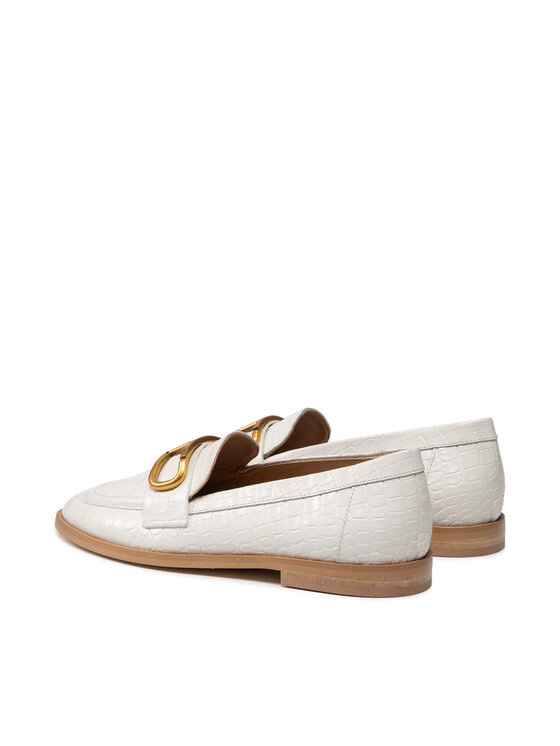 TWINSET Lords TWINSET Mocassino 212TCP12C Alb
