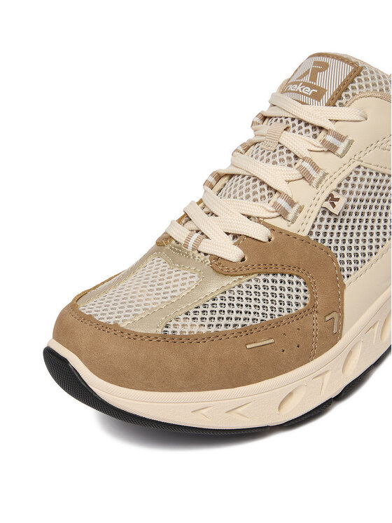 Rieker Sneakersy Rieker M6501-60 Beżowy