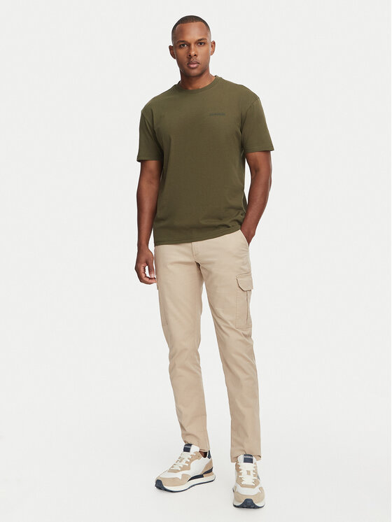 Napapijri Napapijri Camiseta Yourte NP0A8AU2 Verde oscuro Relaxed Fit