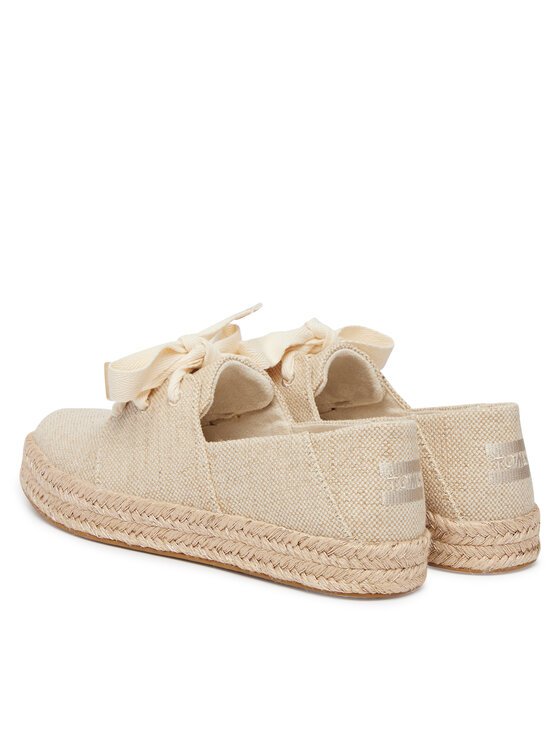 Toms Еспадрильї Toms Carolina Lace Up 10023062 Бежевий