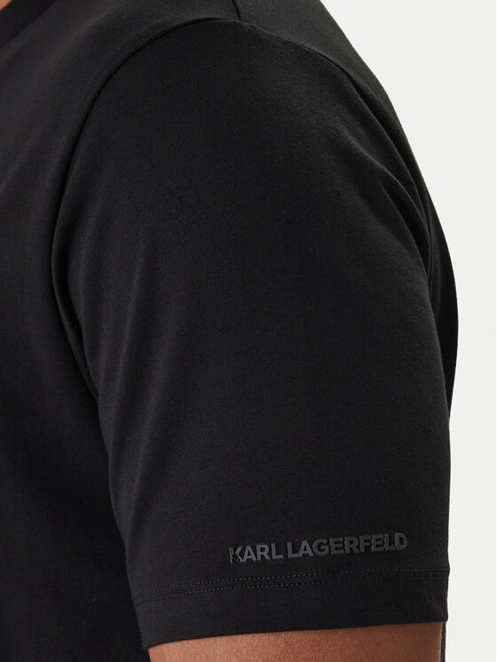 KARL LAGERFELD KARL LAGERFELD Camiseta 755031 561221 Negro Regular Fit