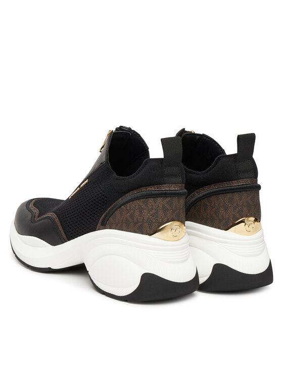 MICHAEL Michael Kors Снікерcи MICHAEL Michael Kors Zuma Mixed-Media Trainer 43F5ZUFP1L Чорний