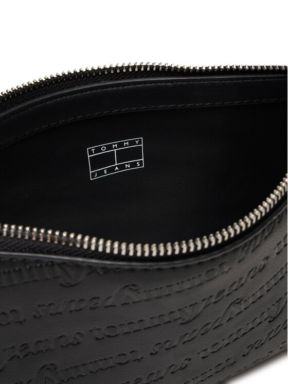 Tommy Jeans Torbica Tommy Jeans Tjw Must Aop Shoulder Bag AW0AW17867 Crna
