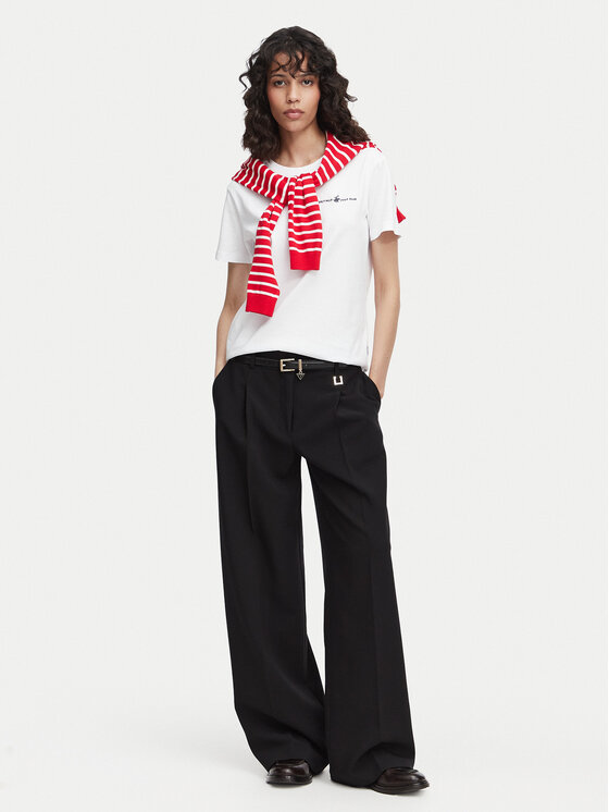 Beverly Hills Polo Club Beverly Hills Polo Club Camiseta P-SS26W-TS085 Blanco Regular Fit