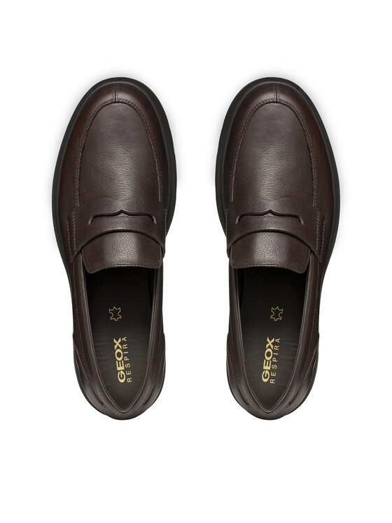 Geox Mokasíny Geox U Spherica Ec1 U36D1A 00046 C6010 Hnědá