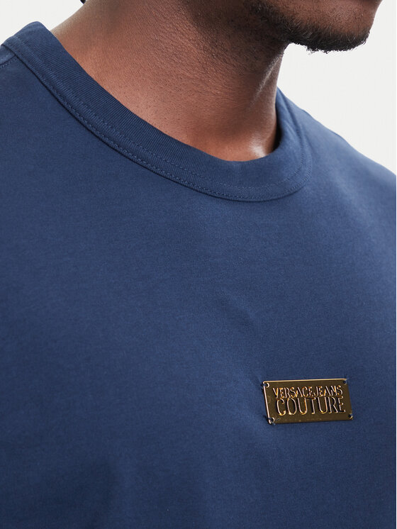 Versace Jeans Couture Versace Jeans Couture Camiseta 80GAHT05 CJ00T Azul marino Regular Fit