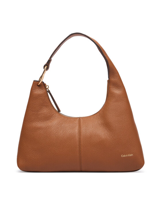 Calvin Klein Bolso Calvin Klein Slouchy Leather Shoulder Bag LV04F3657G Marrón claro