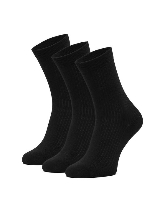 Nine West Șosete lungi Nine West CEO_BR_NW_25081_W_AW25 (3 PACK) Negru
