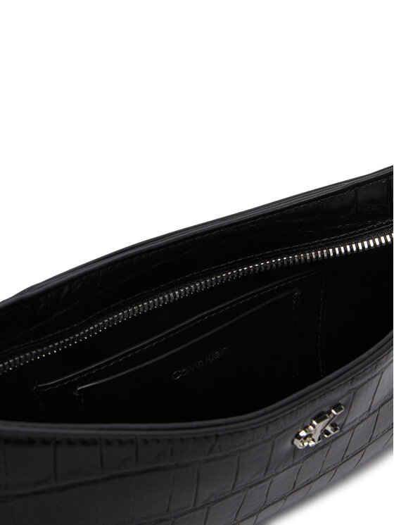 Calvin Klein Torbica Calvin Klein Ck Croc Small Shoulder Bag LV04F3906G Crna