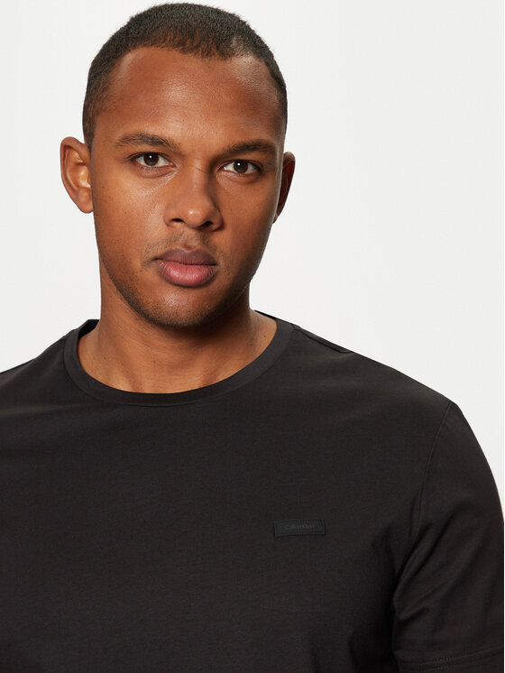 Calvin Klein Calvin Klein T-Shirt Smooth Cotton T-Shirt K10K112229 Μαύρο Regular Fit