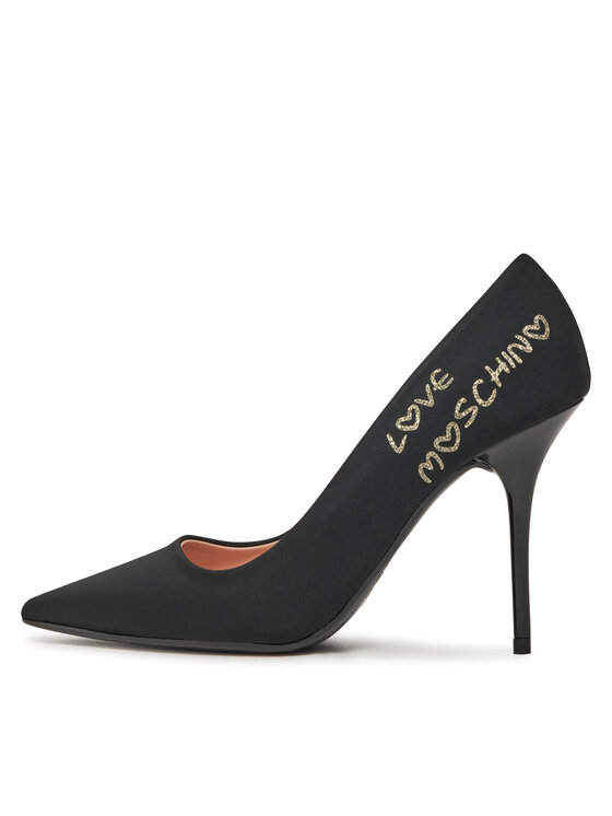LOVE MOSCHINO Обувки на ток LOVE MOSCHINO JA10429G1IIM0000 Черен