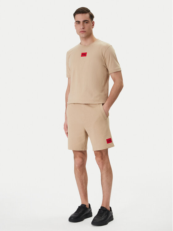 HUGO HUGO Camiseta Diragolino212 50447978 Beis Regular Fit