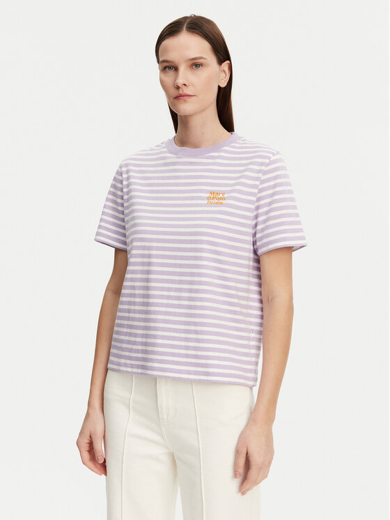 Marc O'Polo Denim Marc O'Polo Denim T-Shirt 500 0005 953 Μωβ Relaxed Fit