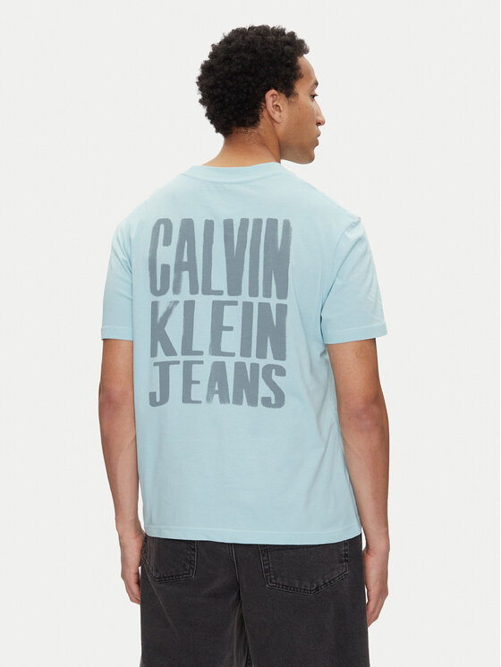 Calvin Klein Jeans Calvin Klein Jeans Camiseta Painted J30J327523 Celeste Regular Fit