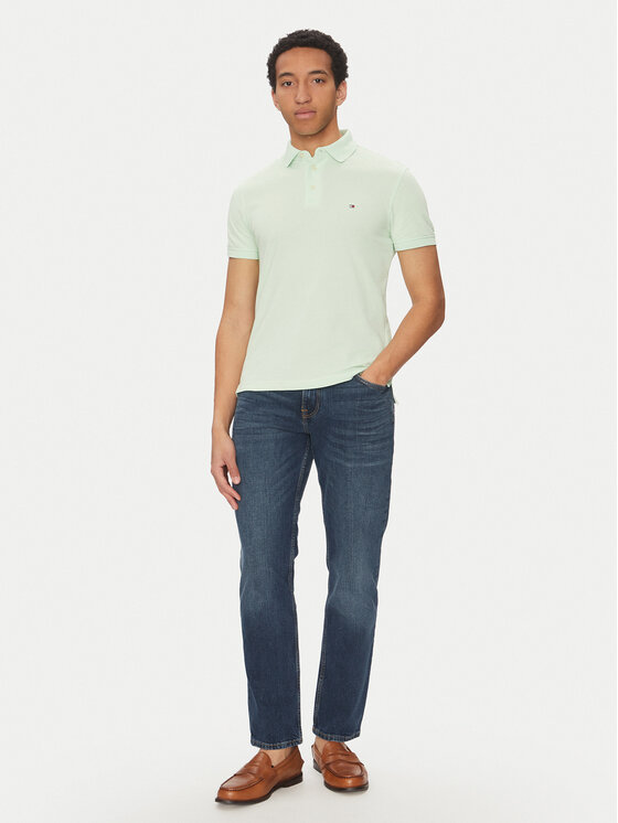 Tommy Hilfiger Tommy Hilfiger Polo 1985 MW0MW17771 Πράσινο Slim Fit
