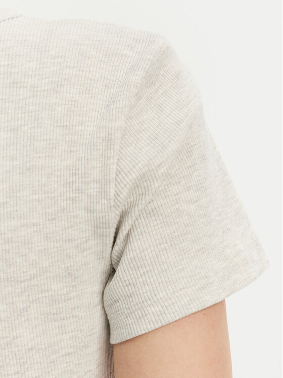 Pieces Pieces Футболка May 17154483 Сірий Slim Fit