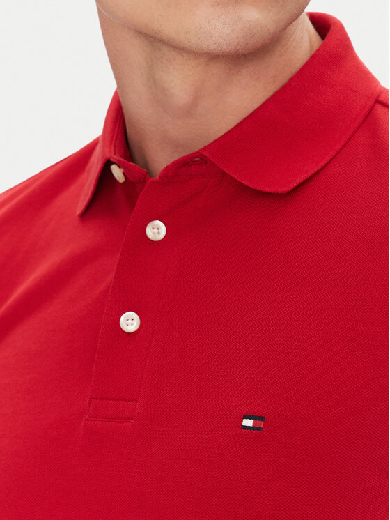 Tommy Hilfiger Tommy Hilfiger Pólóing 1985 MW0MW17771 Piros Slim Fit