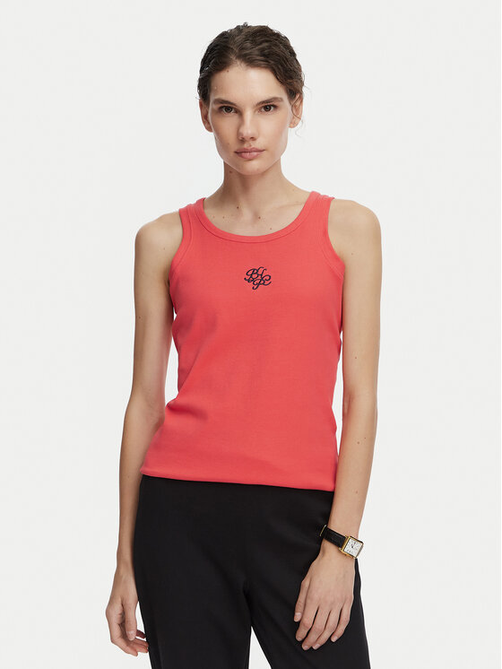 Beverly Hills Polo Club Beverly Hills Polo Club Τοπ P-SS26W-TK550000 Κοραλλί Regular Fit